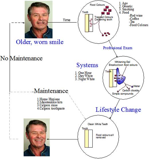 Whitening Diagram